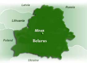 Map of Byelorussia - Карта Беларуси